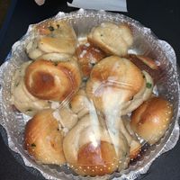 Garlic Knots with vegan shreds  at Pazzo Wood Fired Pizza in Wading River