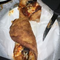 Eggplant Stromboli at Pazzo Wood Fired Pizza in Wading River