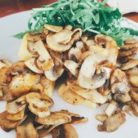 Panfried Mushrooms at The Lost Deli in Adelaide