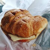 Vegan cheesy croissant at The Lost Deli in Adelaide