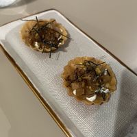 Chayote tartlet  at VeVe in Copenhagen