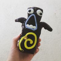 Vegan voodoo doll at Voodoo Doughnut in Universal City