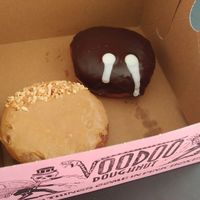 Left: Vegan PB&J
Right: Vegan Portland Cream at Voodoo Doughnut in Universal City