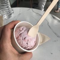 This creamy strawberry ice cream is legit! at Dear Bella Creamery in Hollywood