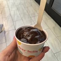 1 scoop of cookie monsta with hot fudge  at Dear Bella Creamery in Hollywood
