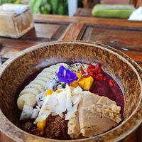 Peanut butter / Cacao Acai bowl at Pure Vegan Heaven in Koh Phangan