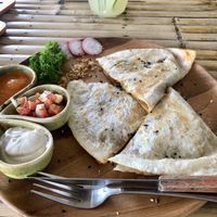 Mushroom Quesadillas   at Pure Vegan Heaven in Koh Phangan
