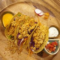 Pure's vegan taccos at Pure Vegan Heaven in Koh Phangan