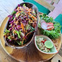 Burmese salad at Pure Vegan Heaven in Koh Phangan