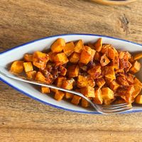 Sweet potato fries  at Pure Vegan Heaven in Koh Phangan