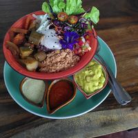 The Mexican bowl at Pure Vegan Heaven in Koh Phangan