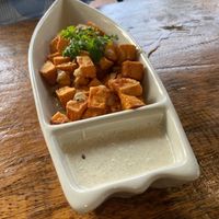Garlic sweet potatoes   at Pure Vegan Heaven in Koh Phangan