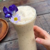 Coconut kefir + passion fruit   at Pure Vegan Heaven in Koh Phangan
