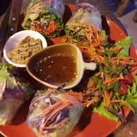 Summer rolls at Pure Vegan Heaven in Koh Phangan