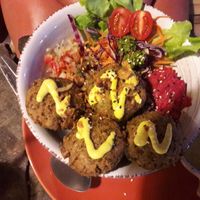 Falafel bowl at Pure Vegan Heaven in Koh Phangan