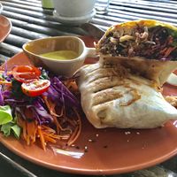 Breakfast burrito  at Pure Vegan Heaven in Koh Phangan
