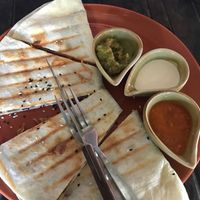 Mushroom and vegan cheese quesadilla  at Pure Vegan Heaven in Koh Phangan