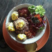 Falafel Bowl - best falafel ever! at Pure Vegan Heaven in Koh Phangan