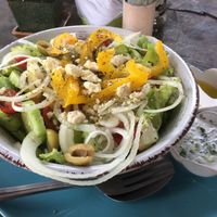 Greek salad at Pure Vegan Heaven in Koh Phangan
