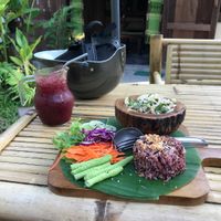 Mushroom dish  at Pure Vegan Heaven in Koh Phangan