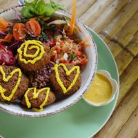 Falafel bowl at Pure Vegan Heaven in Koh Phangan