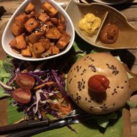 The Burger  at Pure Vegan Heaven in Koh Phangan