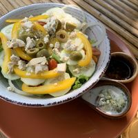 Greek salad. Not great   at Pure Vegan Heaven in Koh Phangan