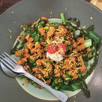 Sweet potato gnocchi at Pure Vegan Heaven in Koh Phangan