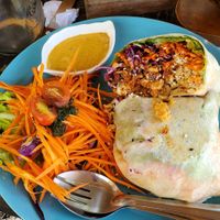 Breakfast burrito at Pure Vegan Heaven in Koh Phangan
