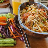 Papaya salad at Pure Vegan Heaven in Koh Phangan