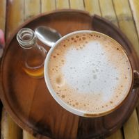 Chai latte at Pure Vegan Heaven in Koh Phangan
