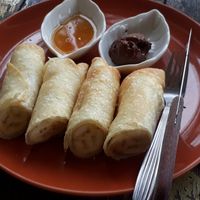 Banana fritters at Pure Vegan Heaven in Koh Phangan