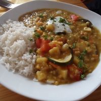 Dahl - vegan if odered without youghut at Veganistro in Miesbach