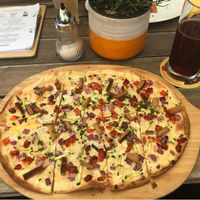 Flammkuchen Vegano at Veganistro in Miesbach