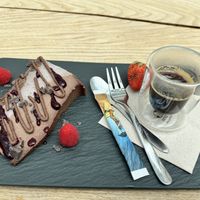 With desert  at Pure in Luxembourg City