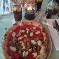 Napoletana pizza. Prego at Bistro Bananas in Stockholm