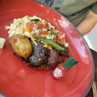 Tofu scramble, sausage and potato’s   at Waldorf Astoria - The Zen Kitchen in Las Vegas