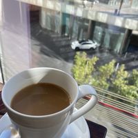 Coffee with oat milk  at Waldorf Astoria - The Zen Kitchen in Las Vegas