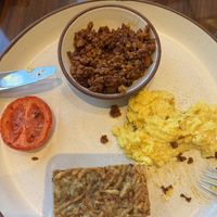 American breakfast plate   at Waldorf Astoria - The Zen Kitchen in Las Vegas
