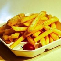 French fries at Loving Hut 愛家 - KITEC in Kowloon