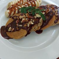 Vegan Pancakes at El Manatí in Bacalar