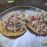 Coconut cerviche at El Manatí in Bacalar