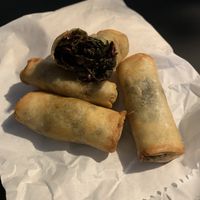 Spinach filo rolls  at Umi Falafel in Rathmines