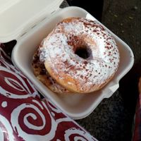 Vegan chocolate donut at Chök in Barcelona