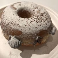 Chocolate hazelnut filled vegan donut  at Chök in Barcelona