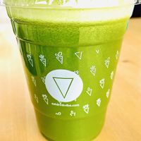 Daily green juice  at Vibe Organic Kitchen & Juice in Newport Beach