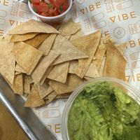 Chips and guac   at Vibe Organic Kitchen & Juice in Newport Beach