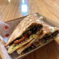 Zaatar and vegetables at Cedar Bakery in Preston