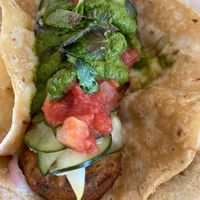 Vegan Falafel Taco at Righteous Cuisine in Grand Haven
