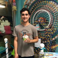 5 days in a row! He loves our Vegan Ice Cream ! at Small Town Creamery in Holmes Beach